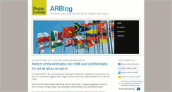 Desktop Screenshot of hlarbitrationlaw.com